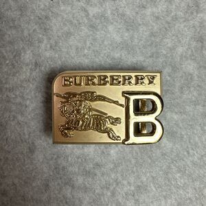Burberry Belt Buckle Signature Equestrian Knight Logo Gold Color Fashion Metal